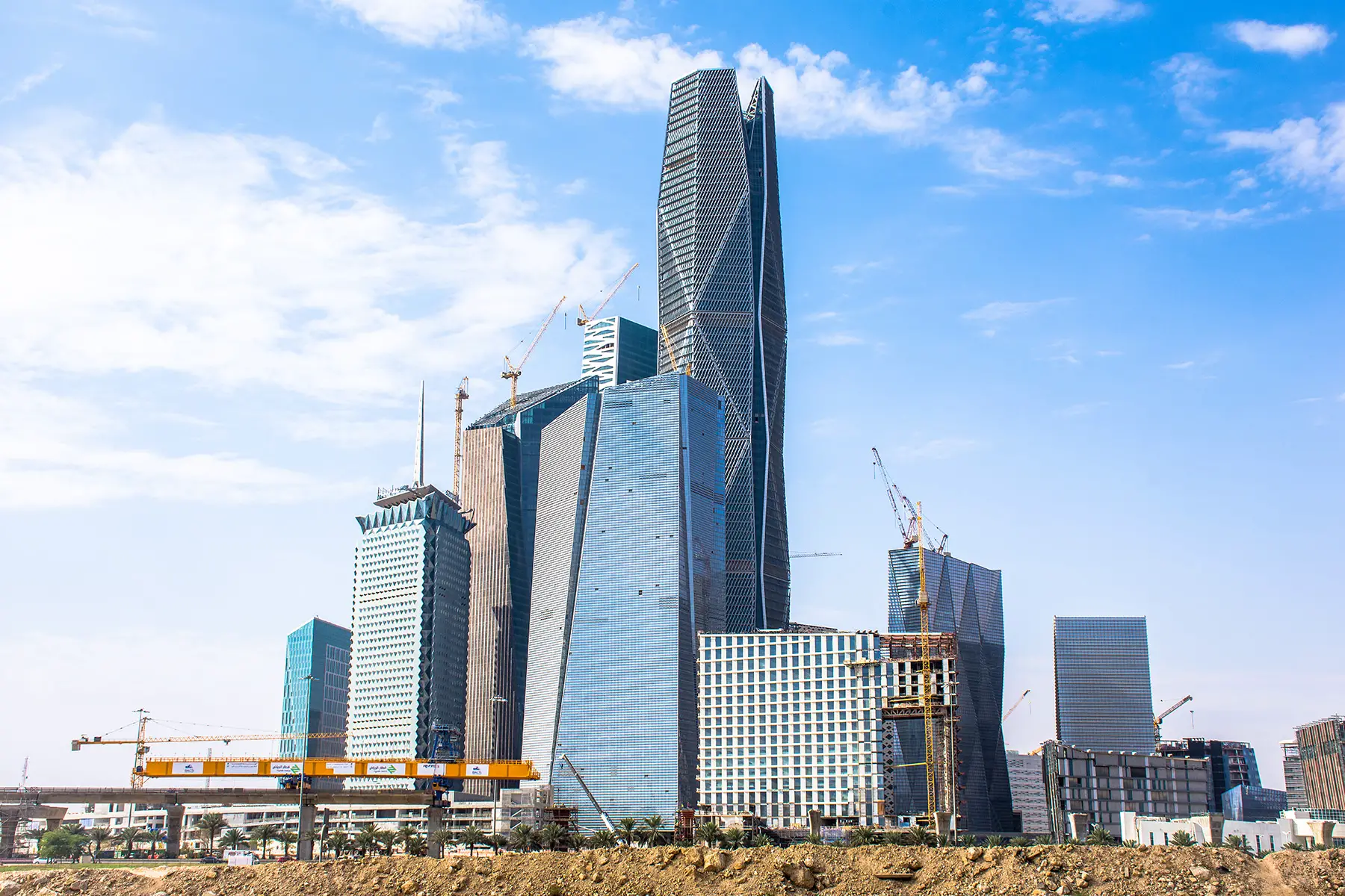 High-rise construction site in Riyadh