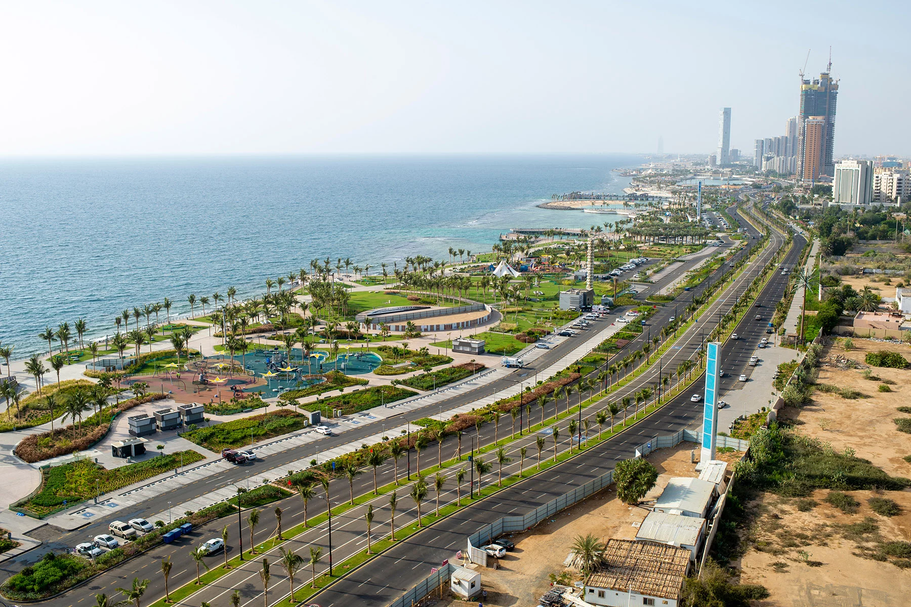 An aerial view of Jeddah