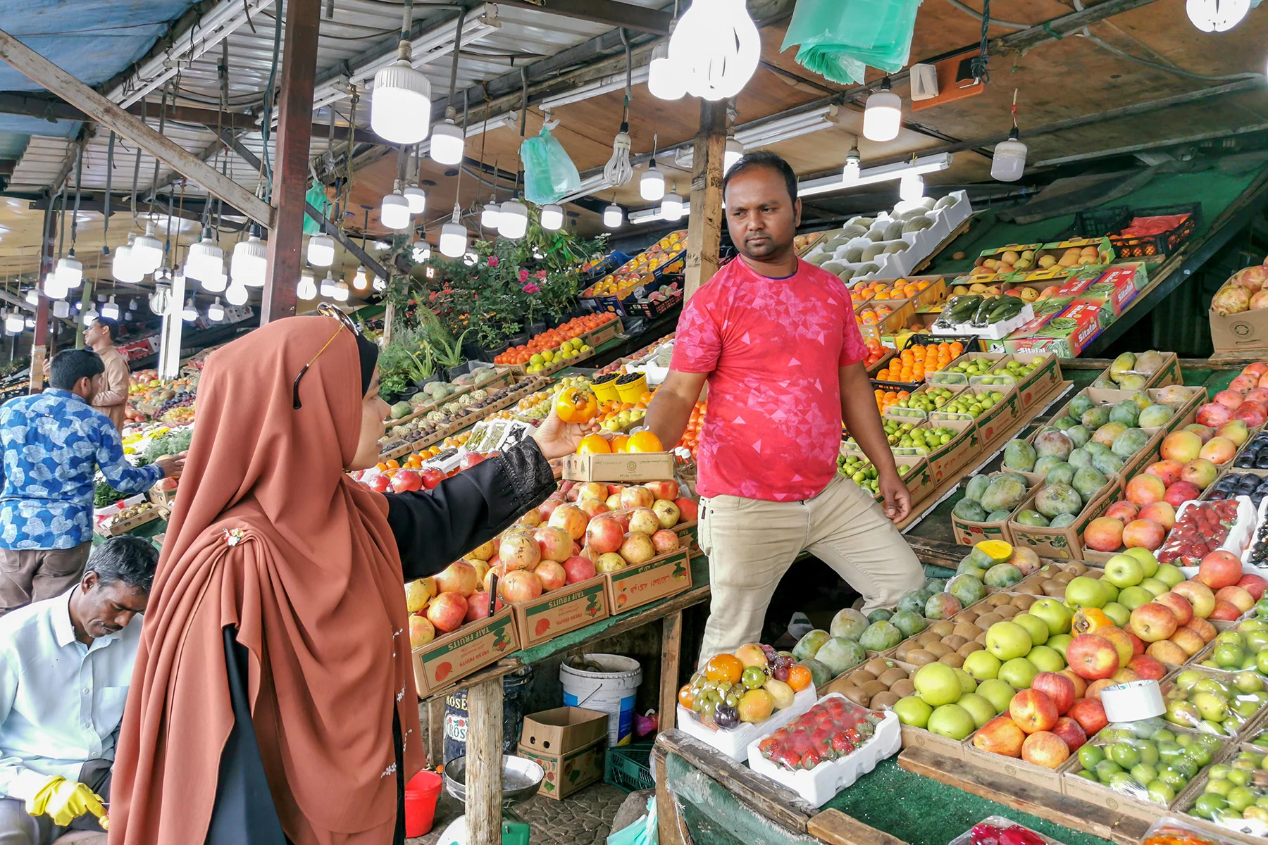 A market in Taif, Saudi Arabia