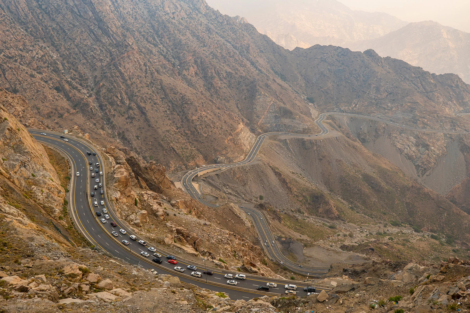 Mountain road in Saudi Arabia