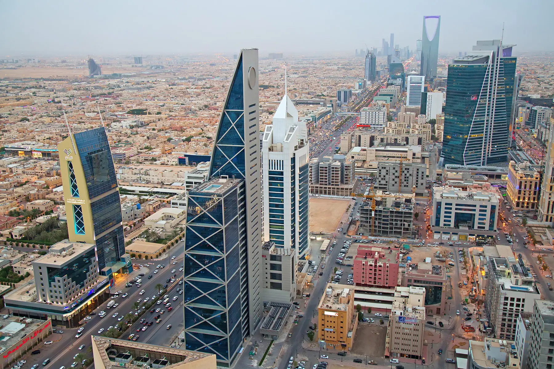 The modern skyline of Riyadh