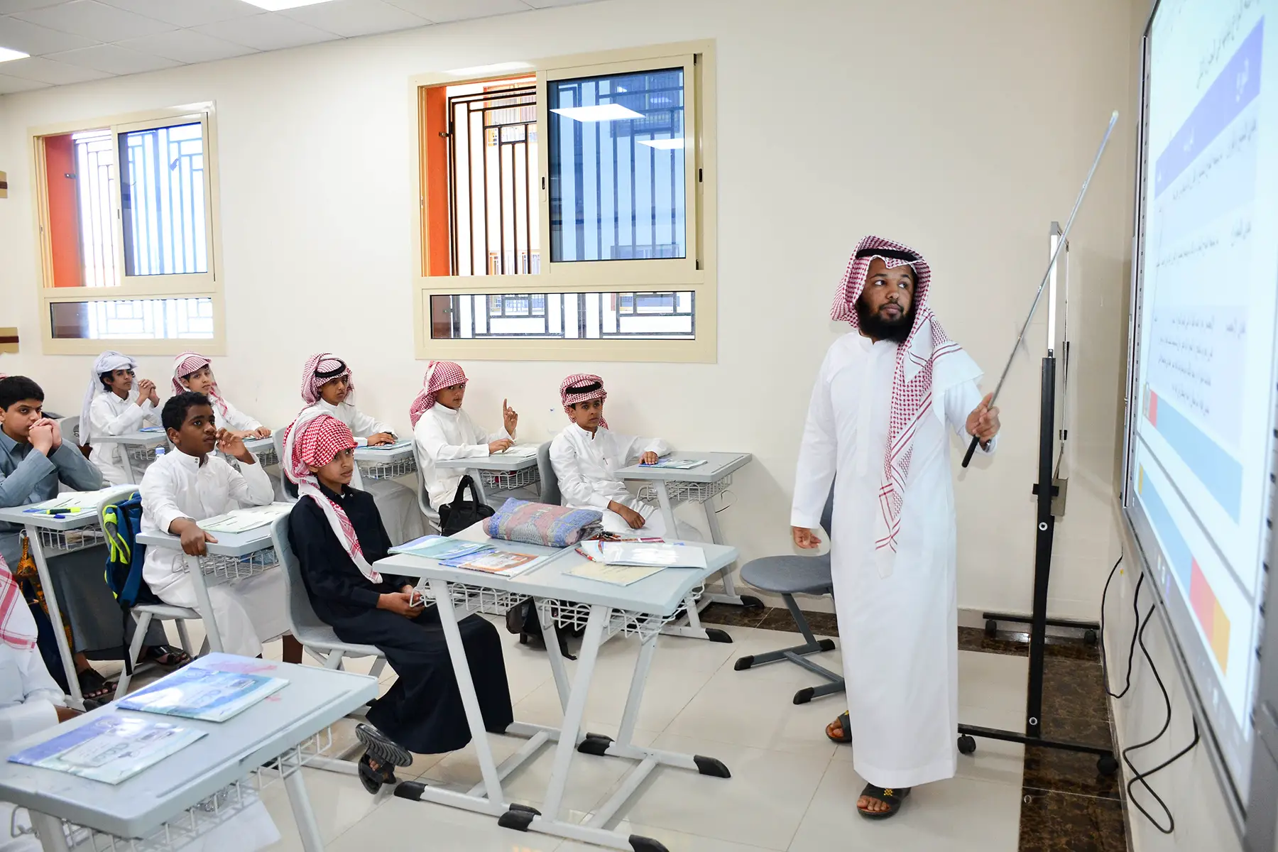 Typical classroom in Saudi Arabia