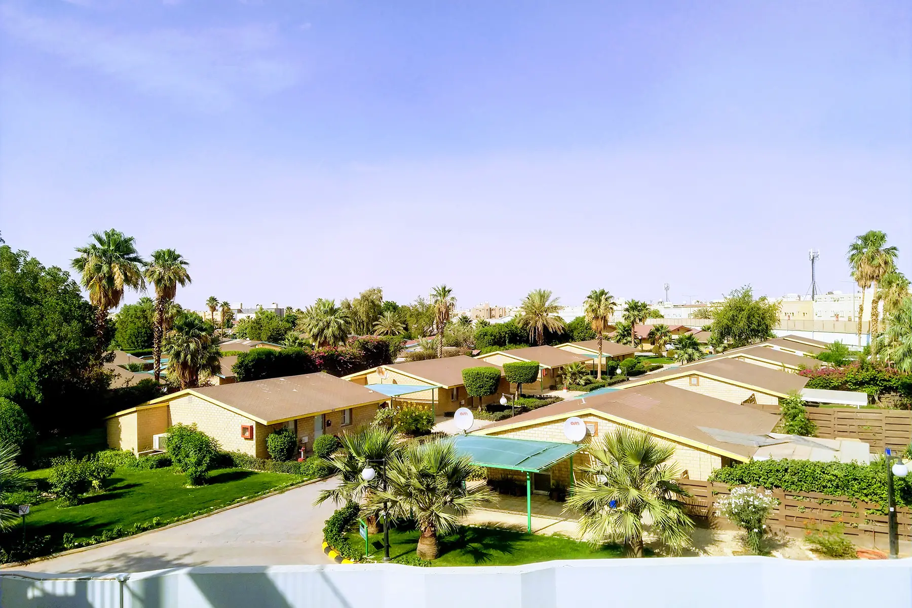 Typical compound housing in Saudi Arabia