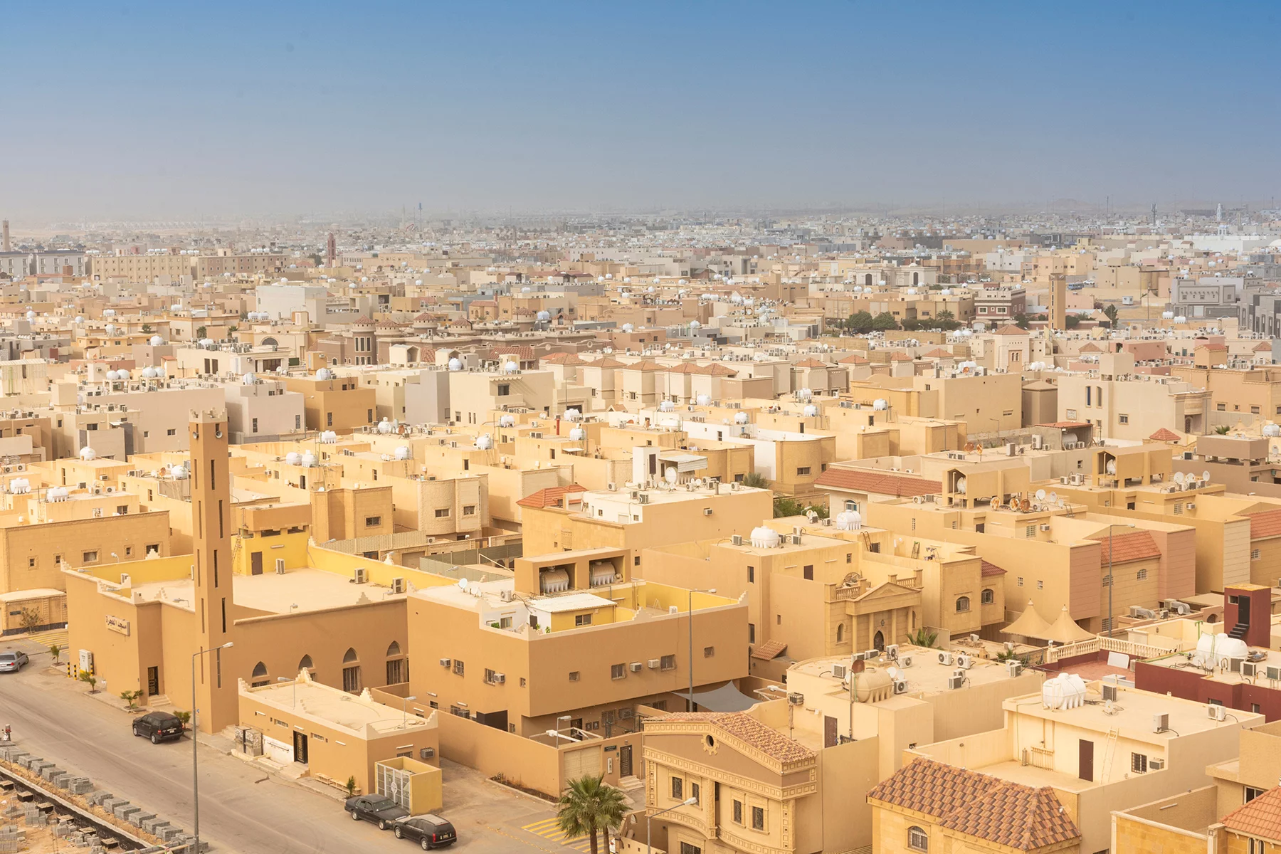 Typical residential buildings in Riyadh