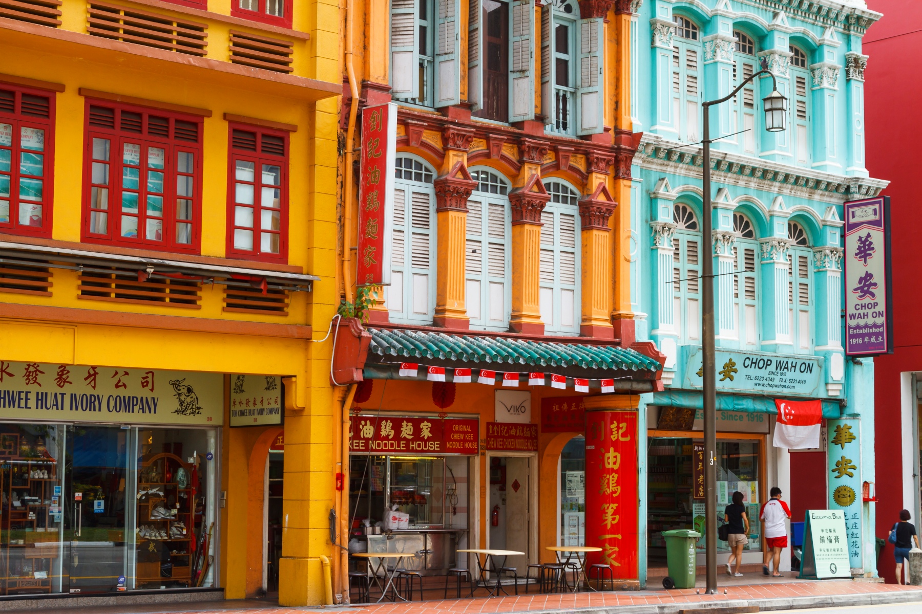 Colorful buildings in Chinatown district