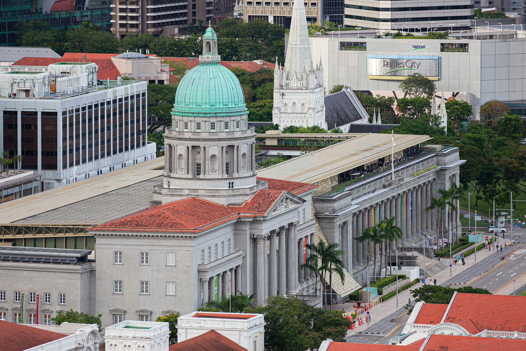 National gallery of Singapore from above