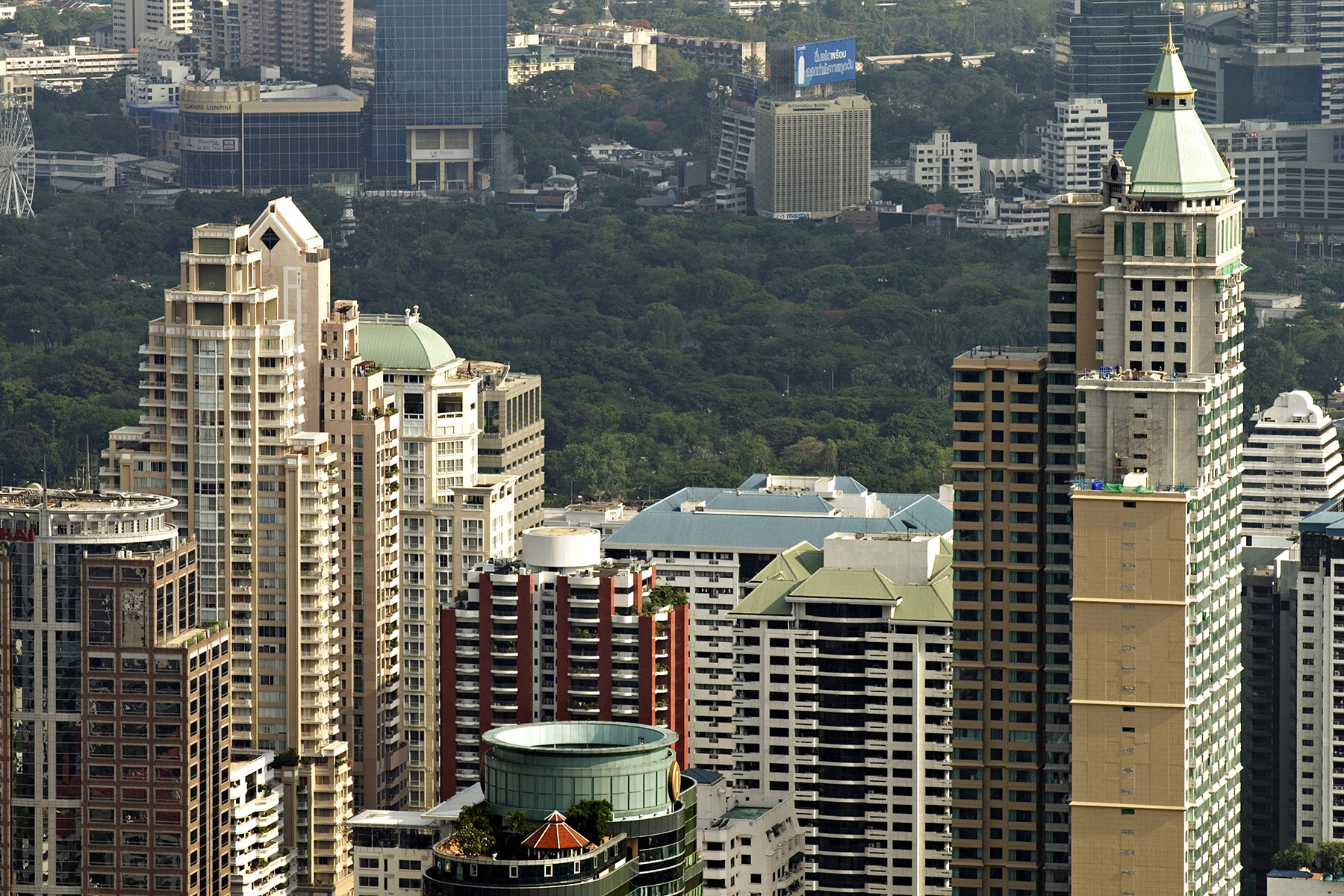 Bangkok skyscrapers and condominiums

