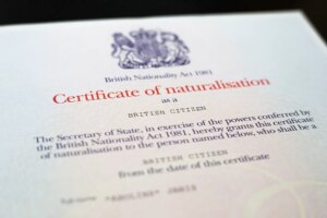 Paths to citizenship in the UK