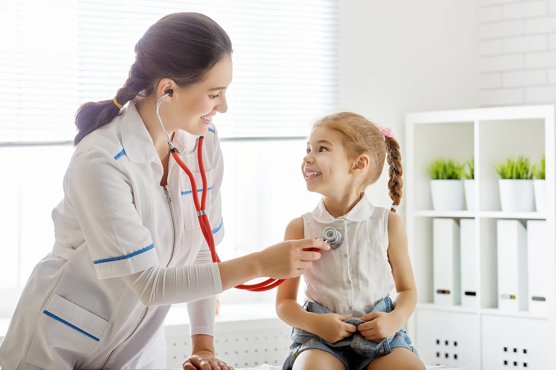 Child visiting a doctor