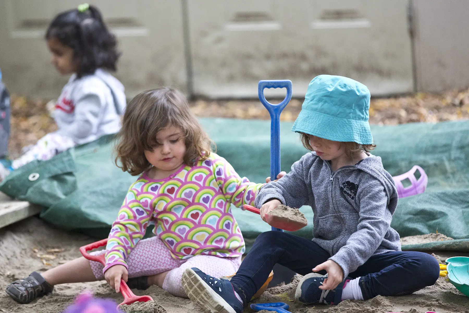 Children playing at a day nursery