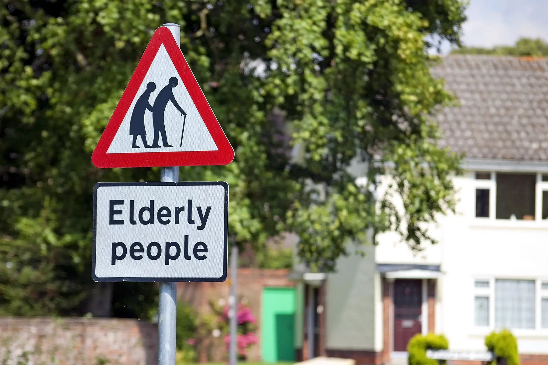 Elderly people road sign in England
