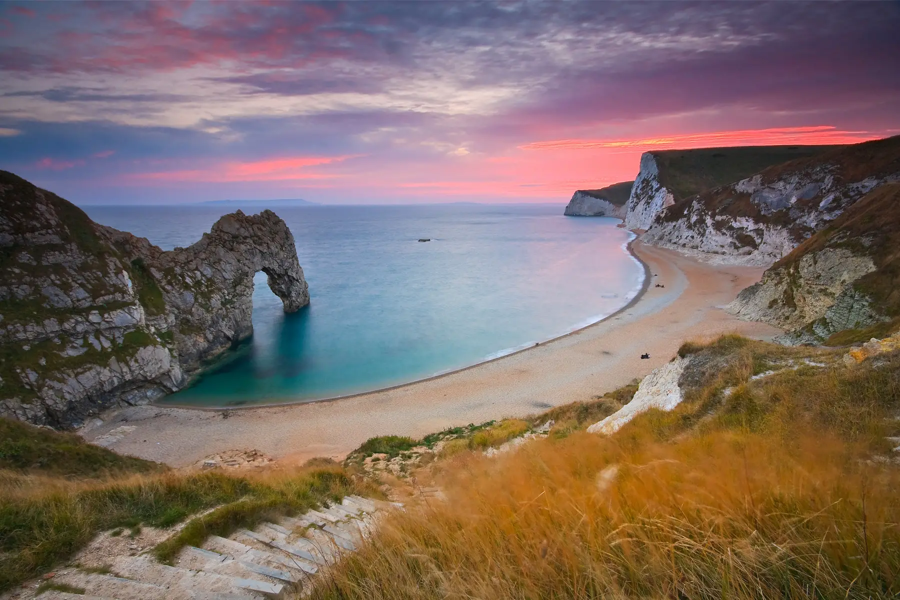 Landscape view of the Jurassic Coast  in Dorset