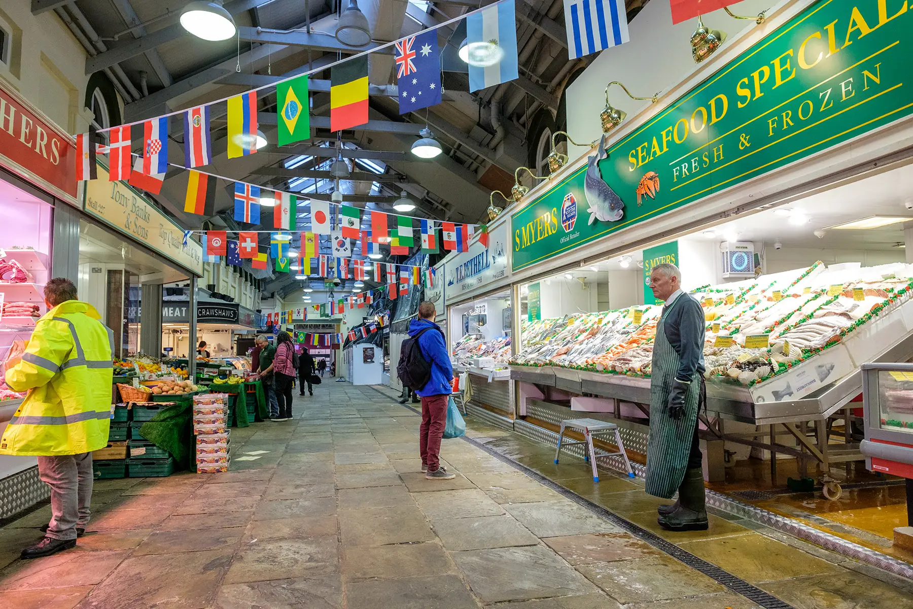 Kirkgate Market in Leeds, UK