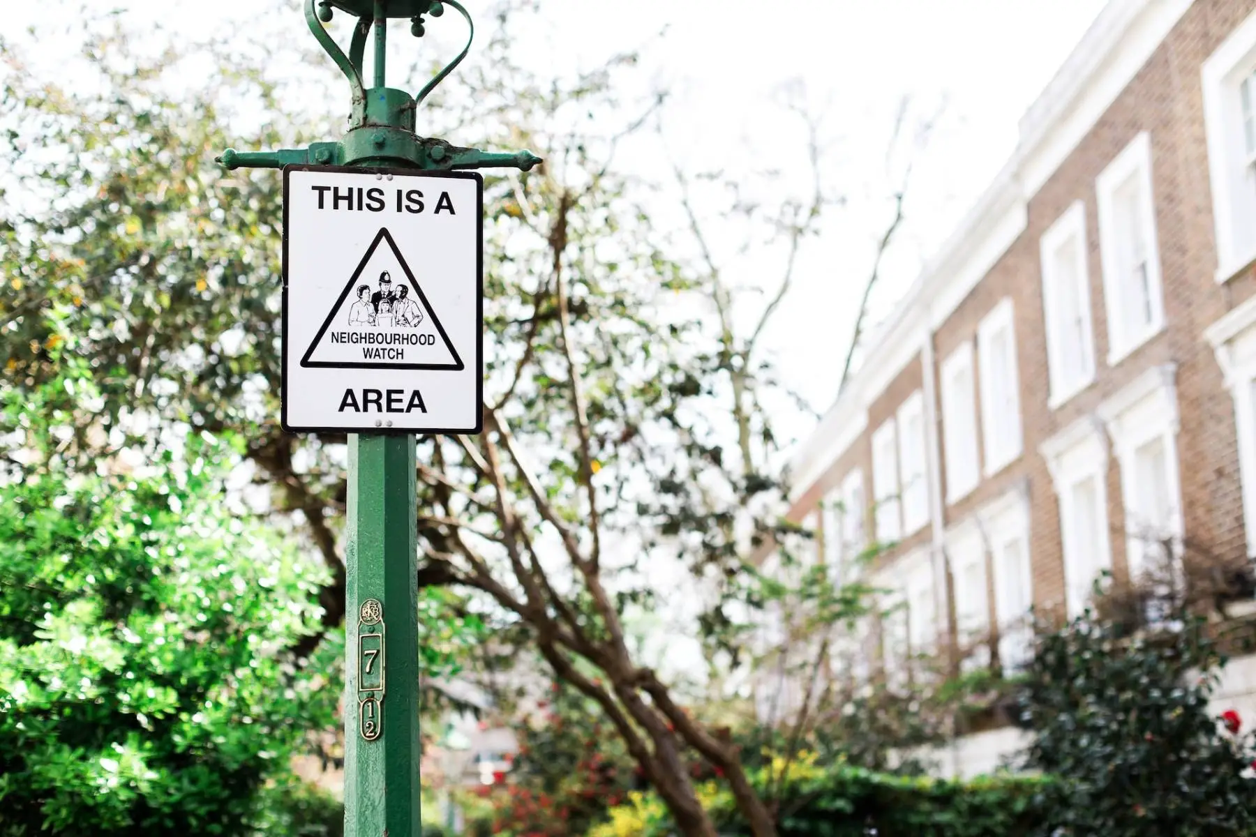 Neighborhood watch sign in London