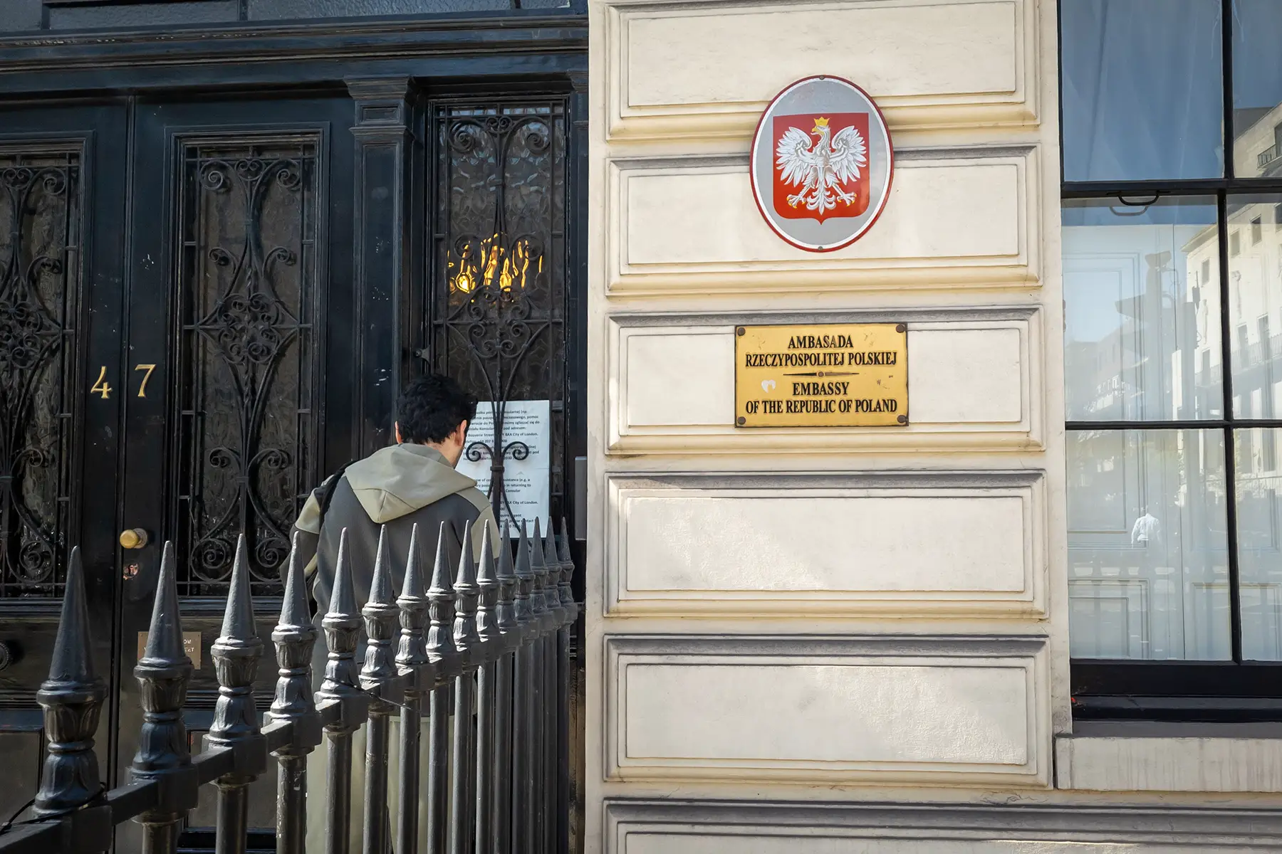 The Polish Embassy in London, UK