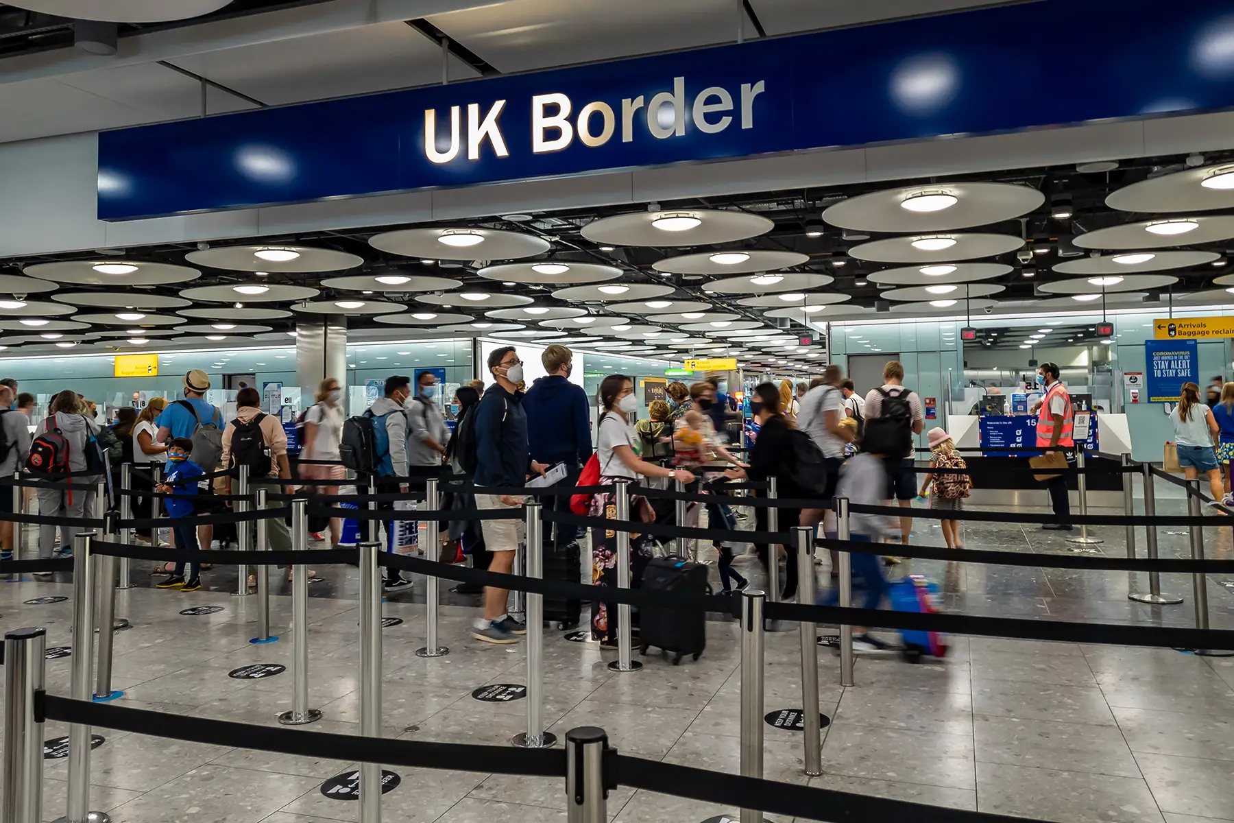 UK border at Heathrow Terminal 5