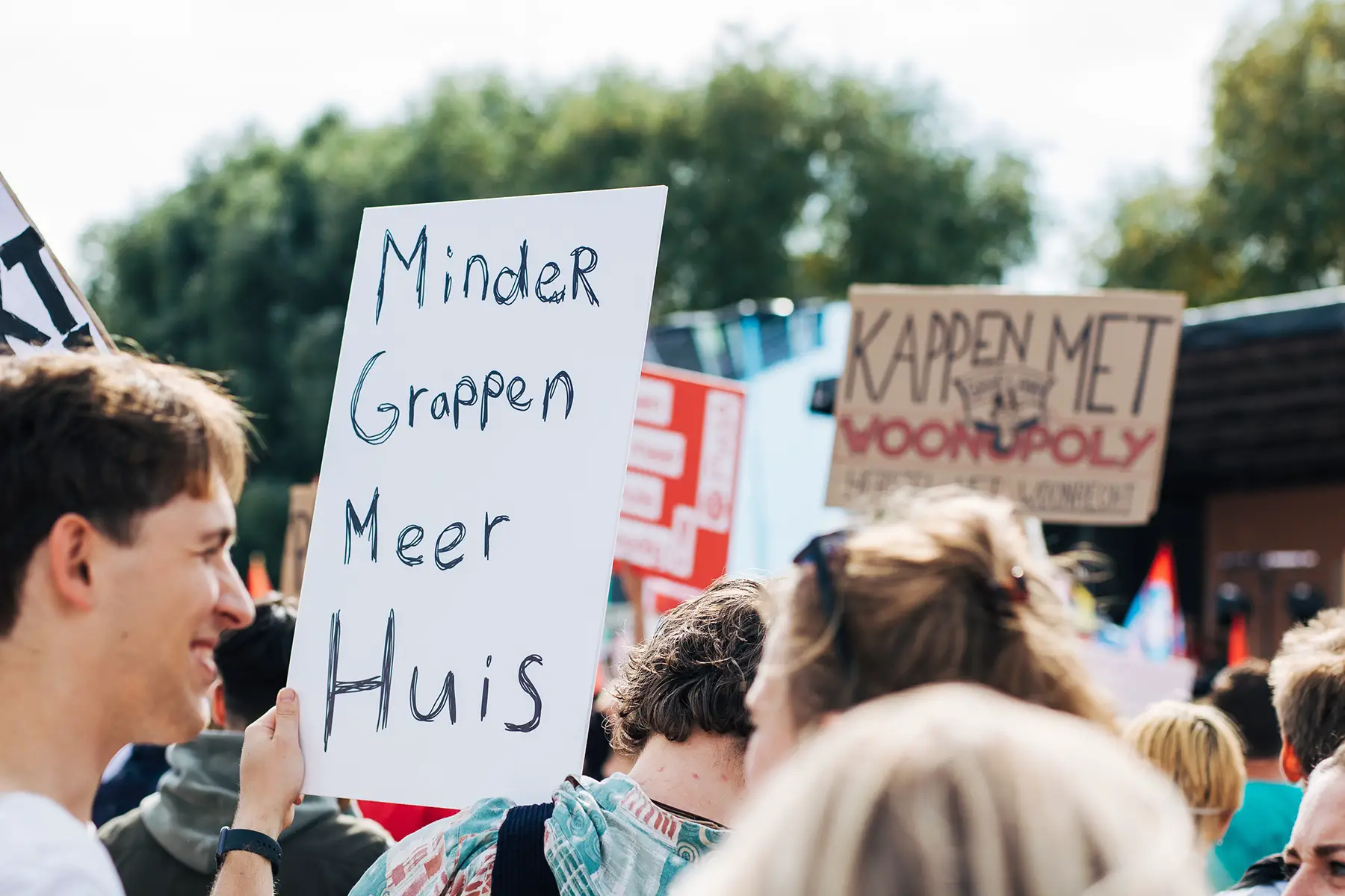 Woonprotest in Amsterdam