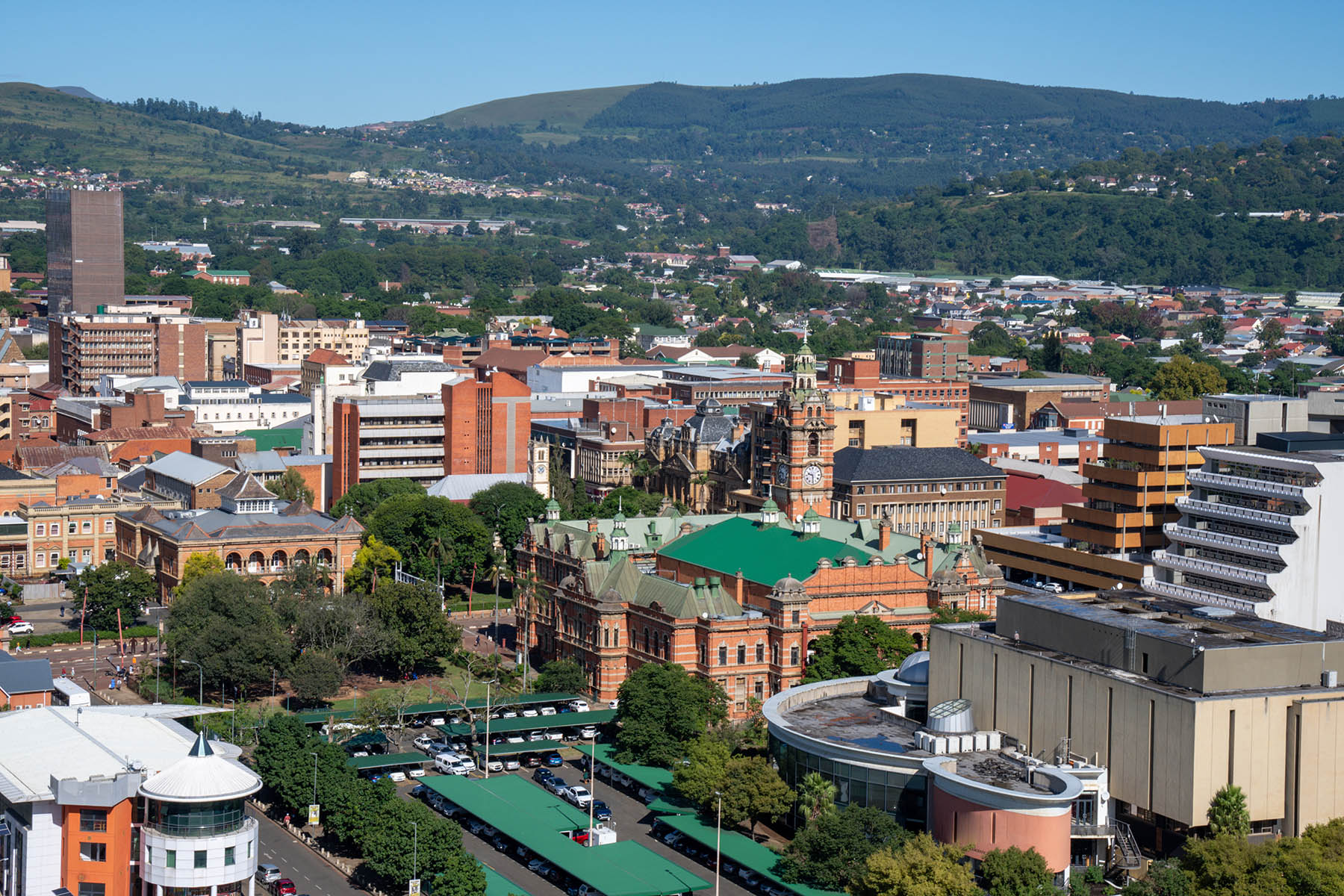 Pietermartizburg in KZN, South Africa, area with high crime rates