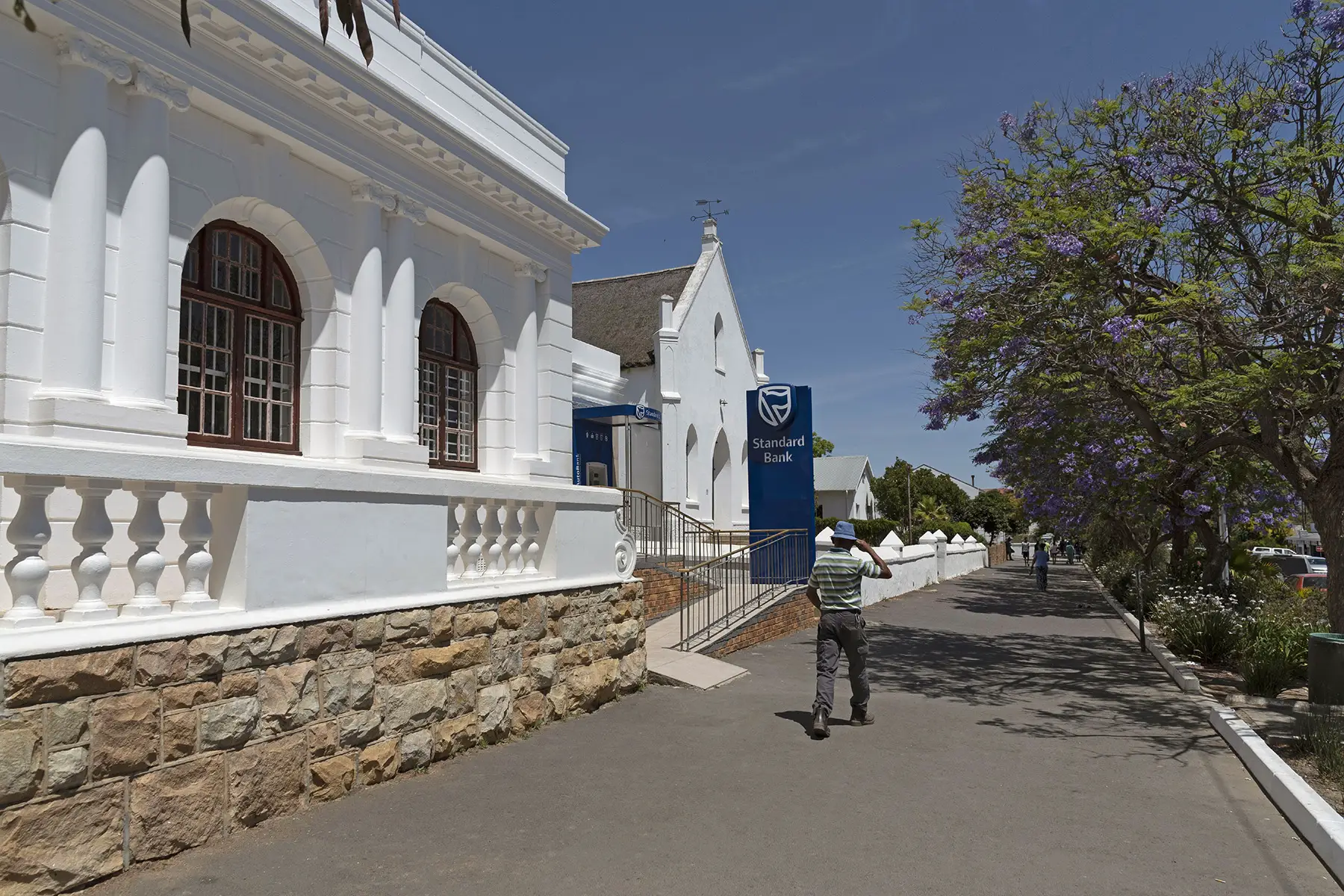 A bank entrance in Tulbagh, South Africa