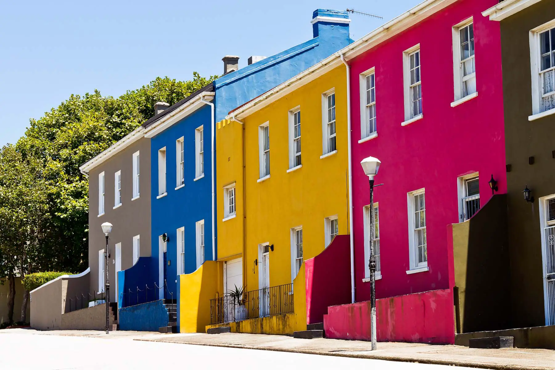 colorful houses in South Africa