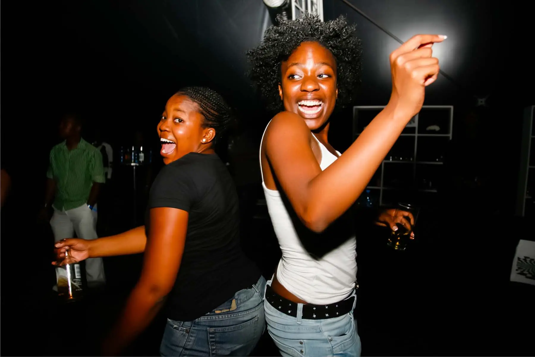 women dancing in South African club
