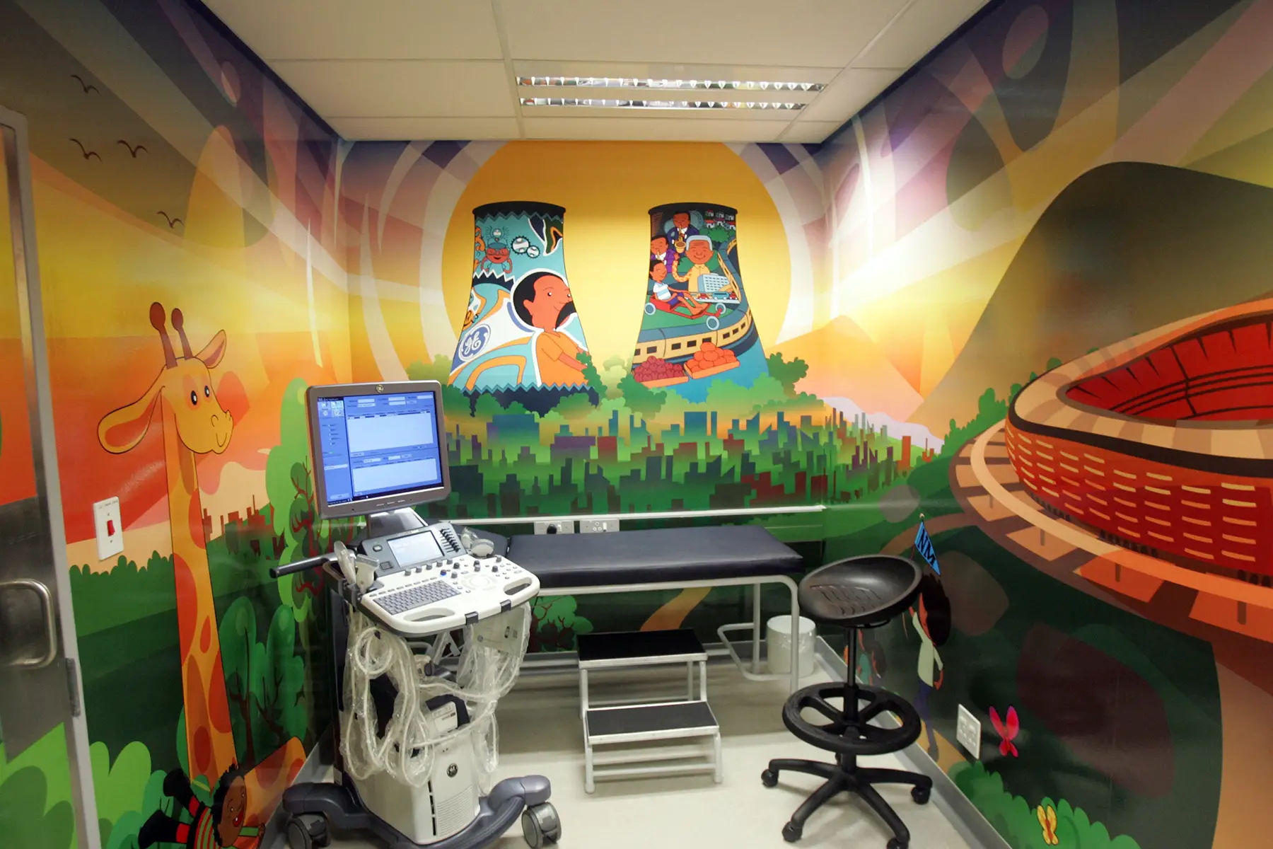 Facilities at a children's hospital in Johannesburg, South Africa