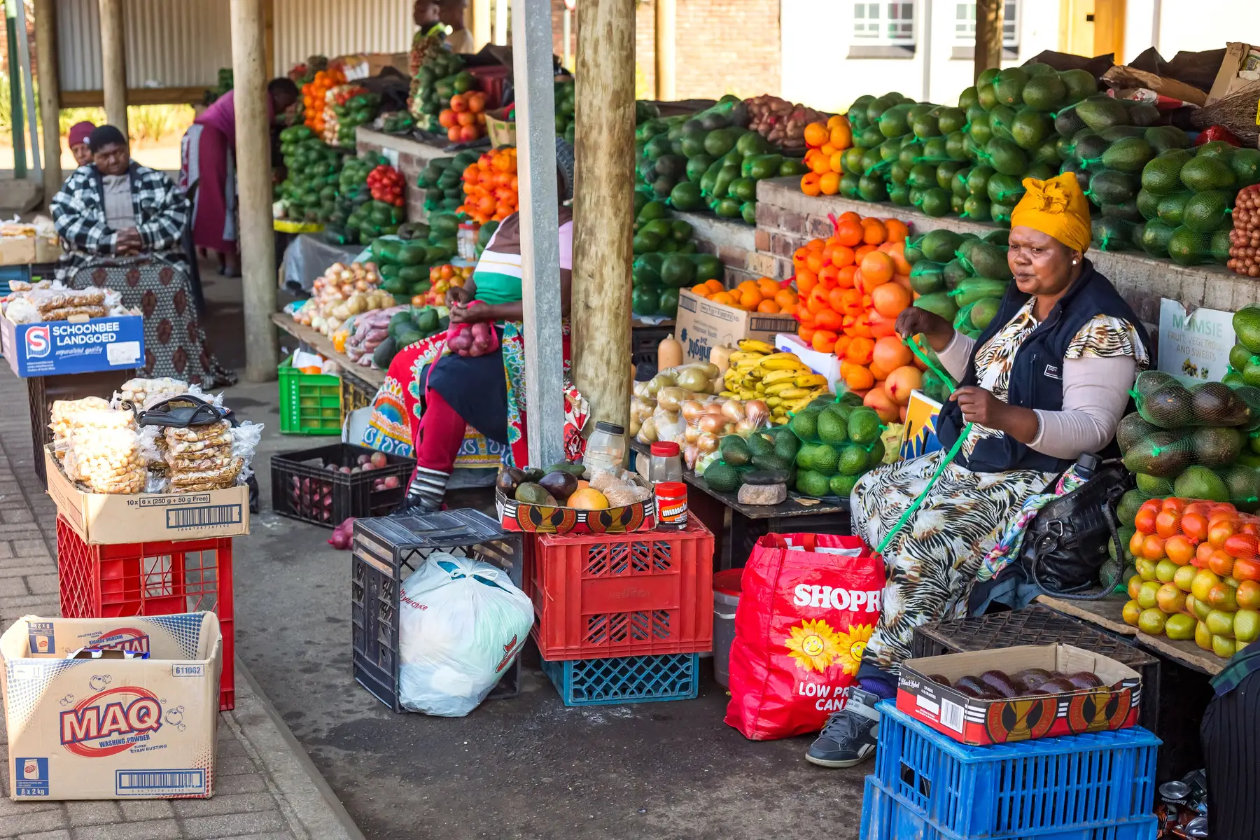 Fruit sellers in South Africa