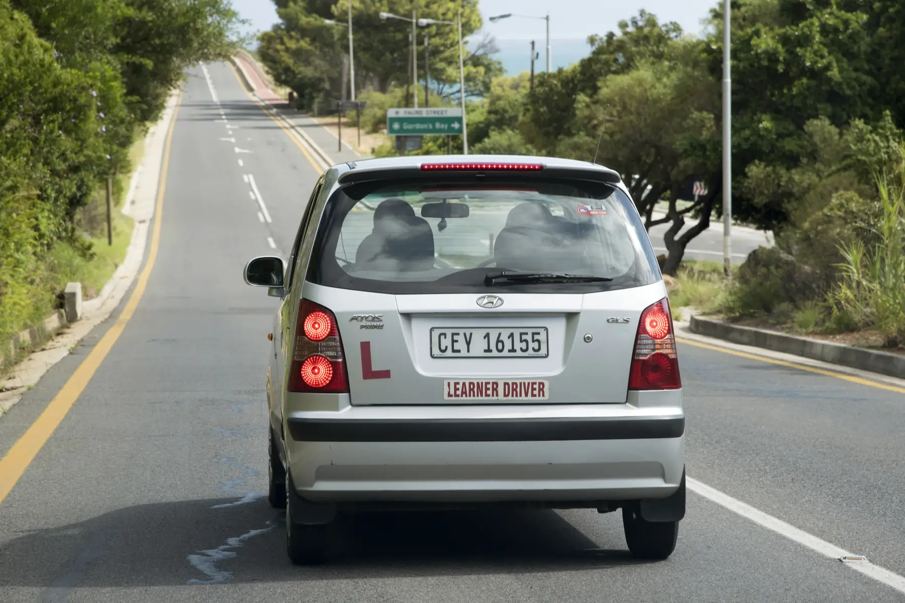 a learner driver on South African roads