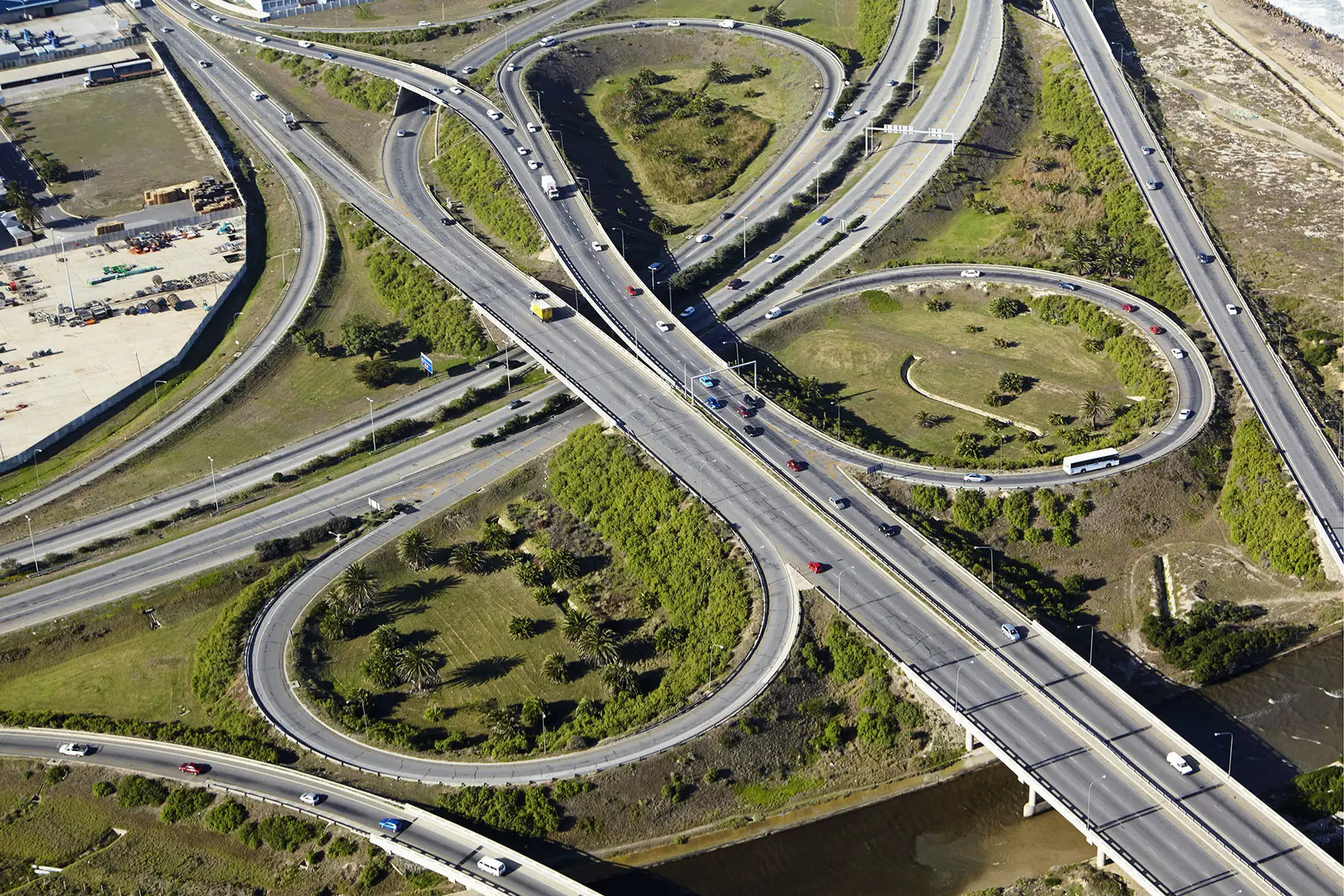 M4 motorway interchange near Johannesburg