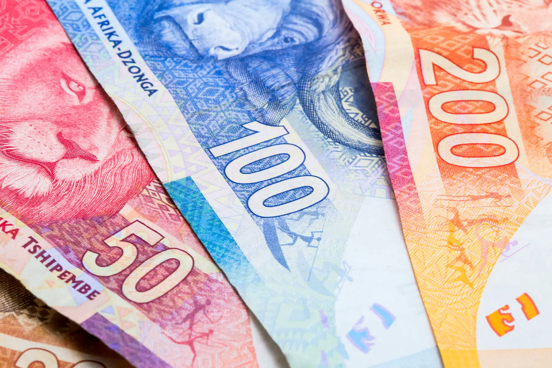 South African rand notes