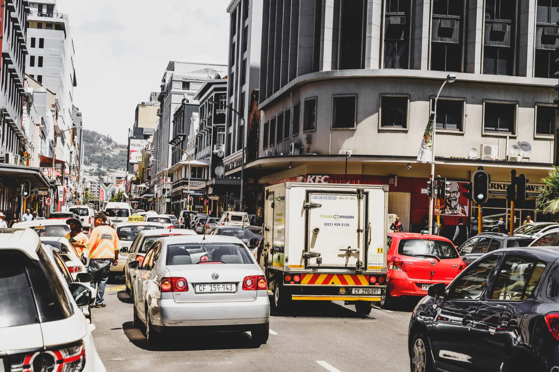 Traffic congestion in Cape Town